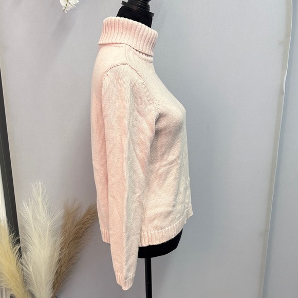 Lauren Ralph Lauren Light Pink Turtleneck Sweater - Picture 6 of 6